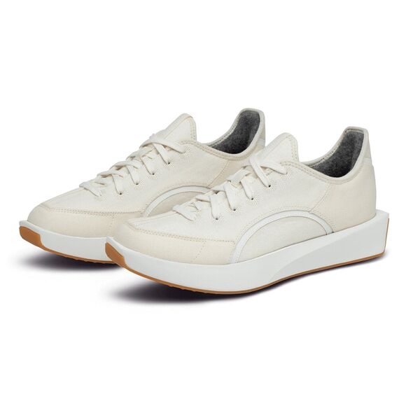 New Without Box Allbirds Risers Wool & Canvas Sneakers Ivory White Men’s Size 10 - Picture 1 of 16